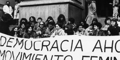 Feminist protester in Chile