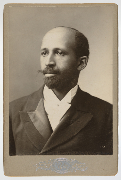 Gelatin silver print portrait of W.E.B. DuBois, subject of the inaugural obituary.