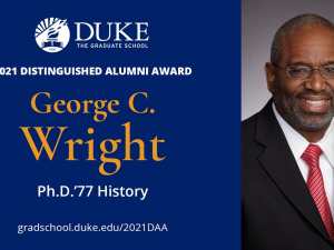 George Wright Named Recipient of 2021 Distinguished Alumni Award